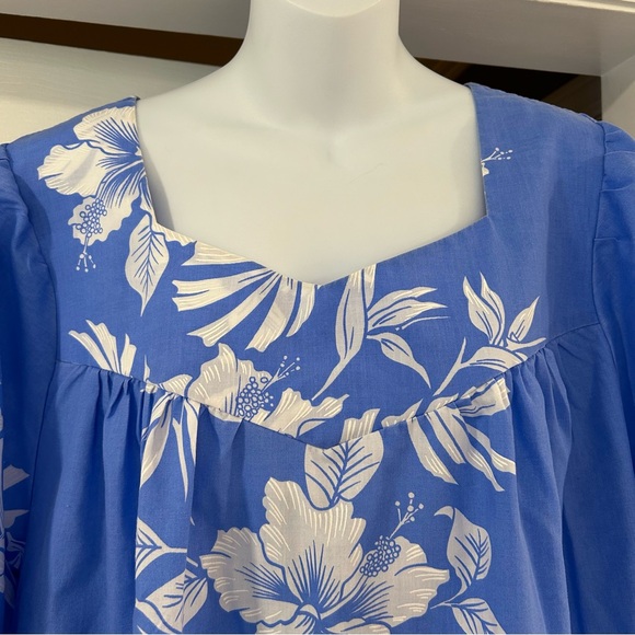 ROYAL CREATIONS HAWAII Short Zippered Muu Muu Size XL Hawaiian Tropical Aloha - Picture 5 of 16